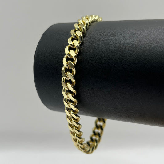 PULSERA CUBANA • ORO LAMINADO 18K