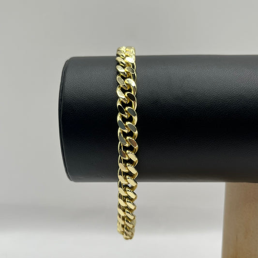 PULSERA CUBANA • ORO LAMINADO 18K