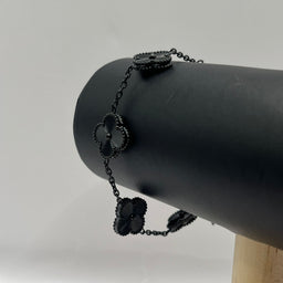 PULSO TRÉBOL TOTAL BLACK ACERO