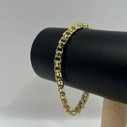 SET TEJIDO CHINO 18K 8 MM