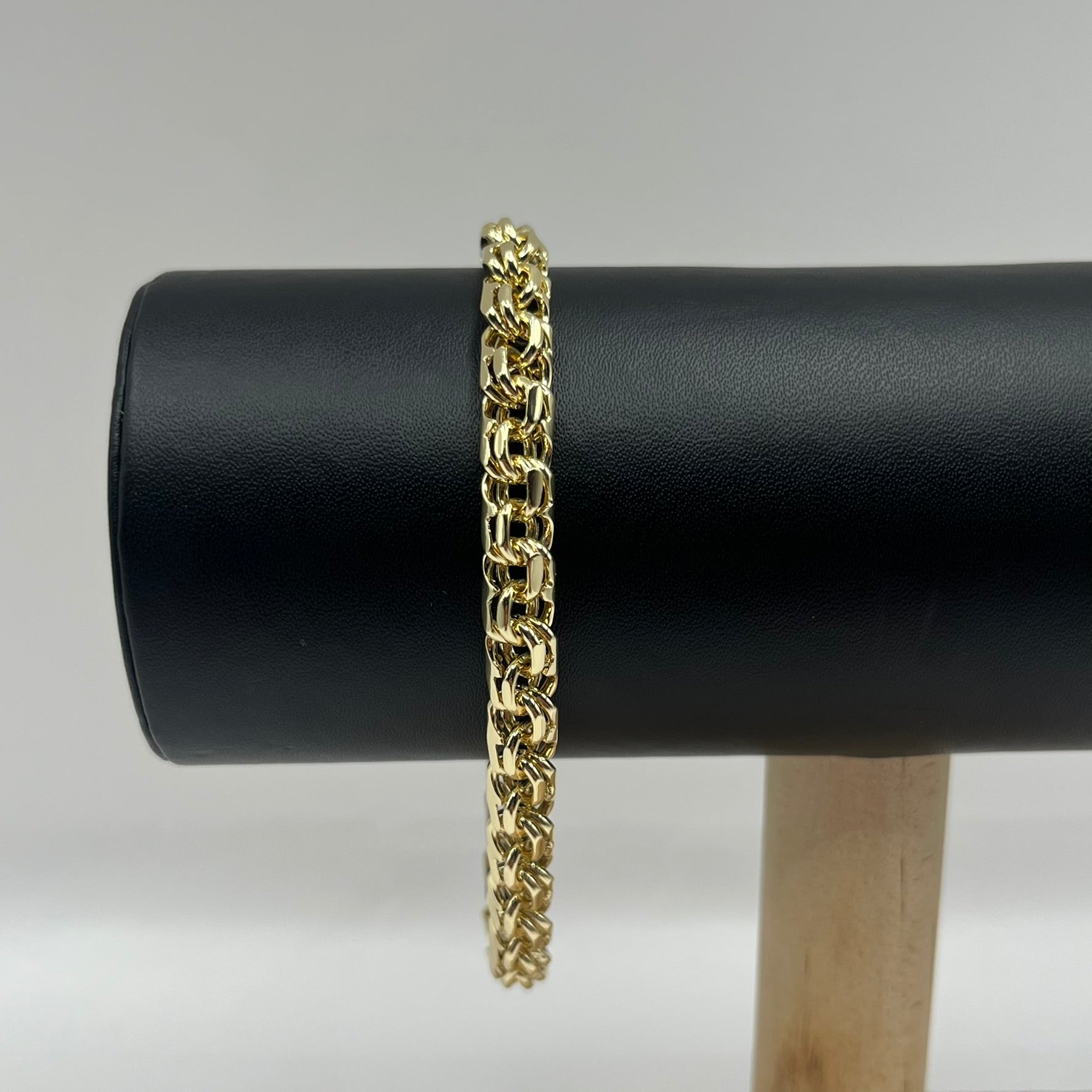 SET TEJIDO CHINO 18K 8 MM
