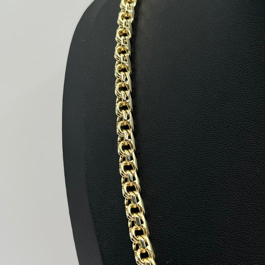 SET TEJIDO CHINO 18K 8 MM