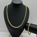 SET TEJIDO CHINO 18K 8 MM