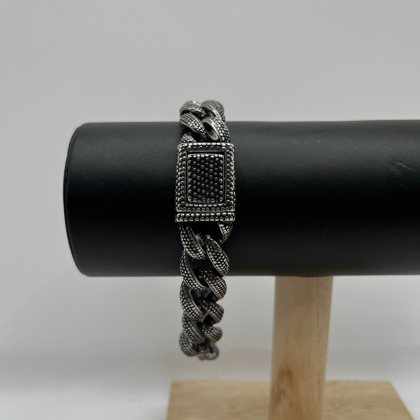 PULSERA CUBAN TEXTURE 14MM
