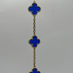 PULSERA TRÉBOL AZUL
