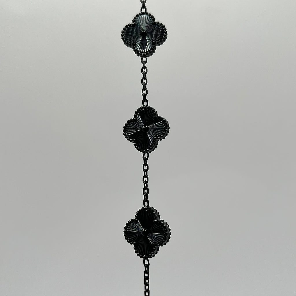 PULSO TRÉBOL TOTAL BLACK ACERO