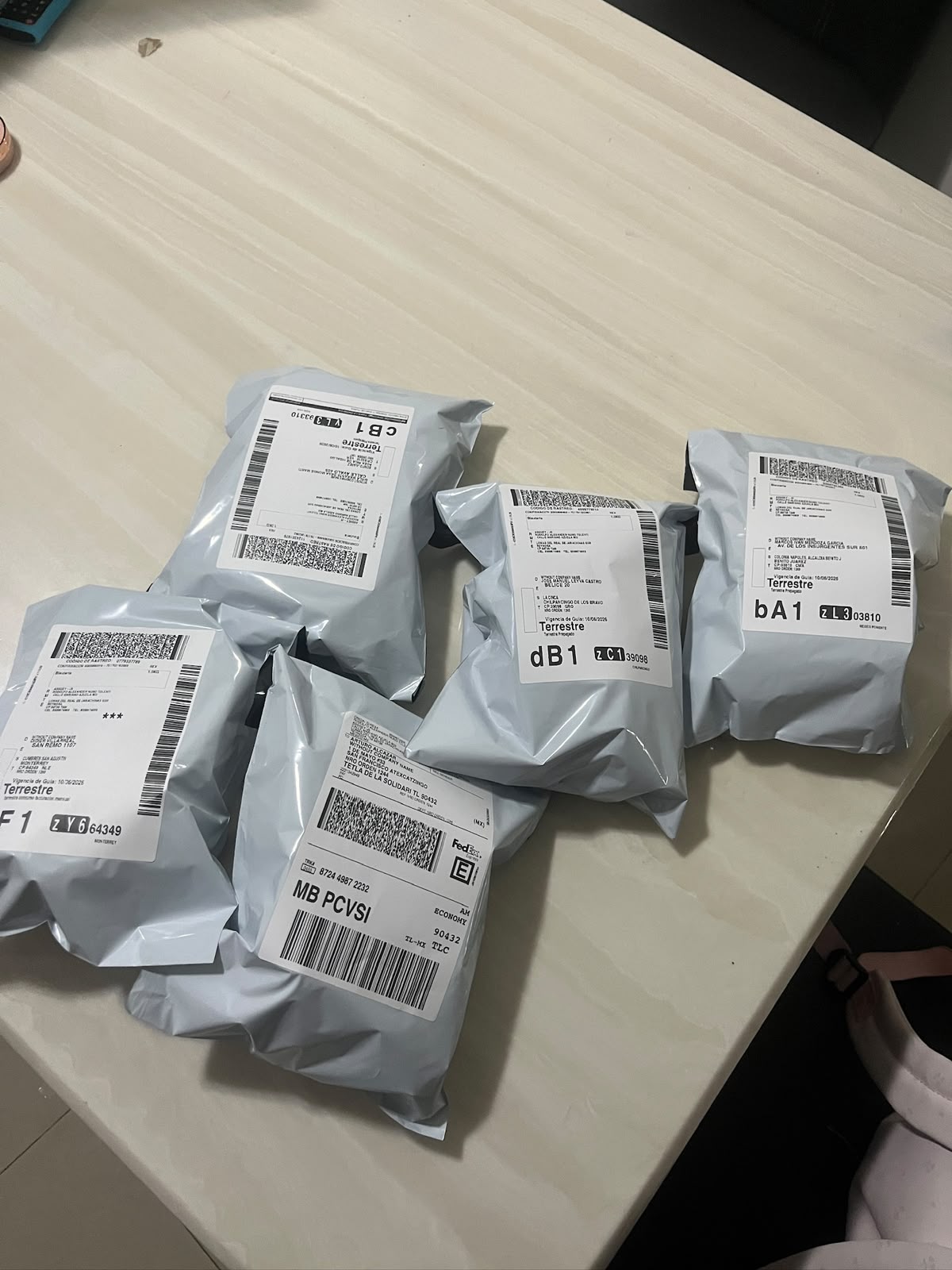 pedidos y entregas realizadas